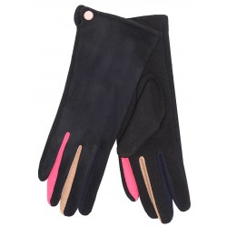 Gants aux doigts colorés