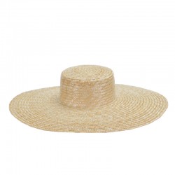 Chapeau canotier en paille...